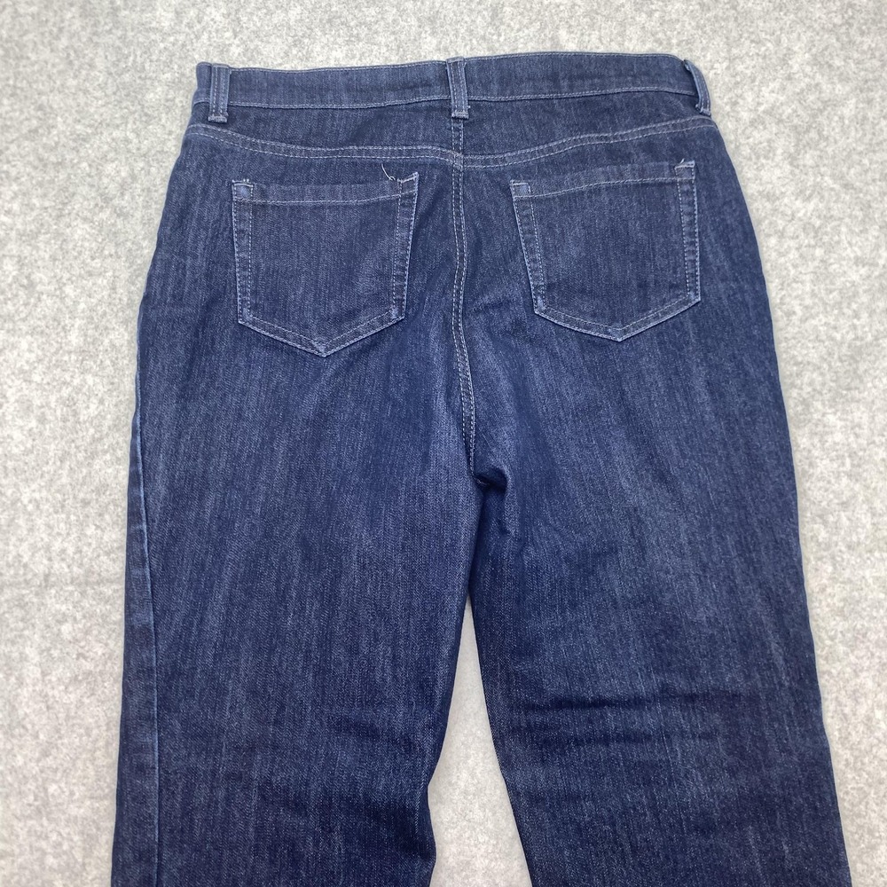 Style&co Womens 10P Jeans (30x27) Petite Blue Dark Wash Straight Leg Denim - Picture 8 of 13